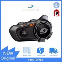 VIMOTO V8S V9S V9X unit full helmet with built-in walkie talkie, motorcycle helmet, Bluetooth earphones