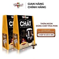 [Vinacafé] Combo 2 Cà Phê Vinacafé Chất Sài Gòn Cà Phê Sữa Đá - 10 gói/hộp