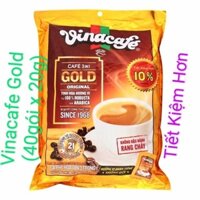 Vinacafe Gold 40 Gói Thơm Ngon Tiết Kiệm 800gram (40gói x 20gram) DATE MỚI