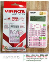 VINACAL 680EX PLUS; Máy tính học sinh mang vào phòng thi Vinacal 680EX PLUS chính hãng _Bảo hành 2 năm