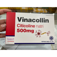 Vinacolin ( citicolin 500mg ) Hộp 1 vỉ 10 viên