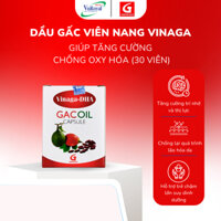 VINAGA DHA GAC OIL CAPSULE Cung Cấp Vitamin A Vitamin E Lycopen DHA Hỗ Trợ Chống Oxy