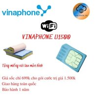 [Vinaphone u1500] Gói cước siêu data của Vina. Có thể phát wifi nhiều máy sử dụng