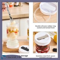 [Vincent.vn] Hộp đựng dưa chua đồng hồ cát Tách khô và ướt Phụ kiện nhà bếp Kimchi Jar