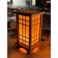 ViNLamp Đèn gỗ để bàn kiểu Nhật, đèn ngủ Nhật, đèn gỗ để bàn, đèn sàn gỗ, đèn trang trí phòng ngủ.