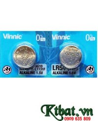 Vinnic L1131F /AG10, Pin cúc áo 1.5v VINNIC L1131F, LR54, AG10, LR54, LR1130 Alkaline chính hãng