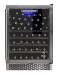 Vinotemp EL-54WCGM 54-Bottle Wine Cooler, Stainless Steel