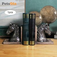 Vintage Đầu Ngựa Tượng Tượng Hình Bookend Động Vật Điêu Khắc Chặn Sách Thủ Công Cho Bàn Sách Trang Trí Quà Tặng Trang Trí