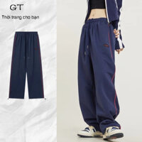 Vintage Sọc Hàn Quốc Ống Rộng Quần Nam Thường Ngày Rời Thời Trang Baggy Quần Nam Đơn Giản Cặp Đôi Hiphop Quần Thường Ngày Cho Nam