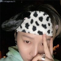 Vintagevault 101 Dây buộc tóc chó đốm, Băng đô chó con lông hoạt hình, Vui nhộn sang trọng dễ thương Sáng tạo Mũ nón cho chó Công viên giải trí