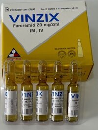 VINZIX 20MG ( FUROSEMID 20 MG) H/10 ỐNG 2ML
