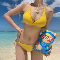 [VIP] 2023 Mới Đồ Bơi Nữ Gợi Cảm Nhỏ Ngực Bikini 3 Điểm Chia Ins Kỳ Nghỉ Nghệ Thuật Kiểm Tra Nước