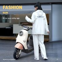 [VIP] Bộ áo mưa và quần đi mưa loại xẻ tà chống mưa dày siêu bền trọn bộ áo mưa nam nữ giao hàng đ