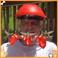 Vip Hummingbird Nectar Feeder Hummingbird Feeder để sử dụng ngoài trời Mũ ăn chim ruồi độc đáo cho sân vườn Bộ ăn chim hoang dã có thể đeo được cho thiết kế mặt nạ sân ngoài trời