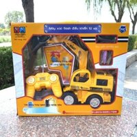 [VIP] Máy xúc điều khiển từ xa xe kỹ thuật điện Đồ chơi chống rơi có thể sạc lại của trẻ em xe máy