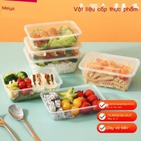[VIP] Meiya Thực Phẩm Dùng Một Lần Hộp Đóng Gói Hộp Cơm Trưa Hình Chữ Nhật Nhựa Hộ Gia Đình Takeaw