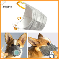 Vip Môi Trường Mõm Chó Có Thể Giặt Được Mõm Thú Cưng Có Thể Điều Chỉnh Chống Bụi Mặt nạ Chó Cho Và Chó Nhỏ Thoáng Khí Mặt nạ phòng độc cho thú cưng Mõm Bộ 3 lỗ lọc không khí tái sử dụng