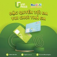 VIP PASS - Vui Chơi Trọn Gói Tháng Tại BIGFUN Vạn Hạnh Mall  - Thẻ chơi 6 tháng