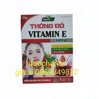 VIP THÔNG ĐỎ VITAMIN E NANO - Vitamin E đỏ -Giúp làm đẹp da, chống lão hóa,thải độc - Hộp 30 gói