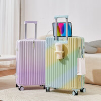 [VIP] Vali nhỏ màu gradient tươi tắn phong cách Nhật Bản, Hàn Quốc dành cho nữ, hộp đựng xe đẩy ca