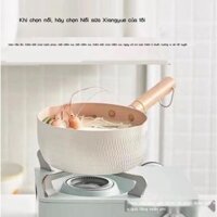 [VIP] Xiangyue Snow Flat Pot Maifan Stone Milk Pot Nồi chống dính Sữa mì ăn liền Nồi Ốc Bún Ốc Nồi