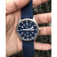 [Vip369]HCM Đồng hồ nam Seik0 5 Quân Đội kính Sapphire , dây Canvas, máy Automatic Nhật