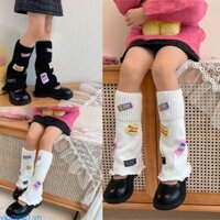 Vipdeal1 Bé Gái Chân Ấm Tất Đầu Gối Dài Ấm Chân Có Đan Vớ Thoáng Khí