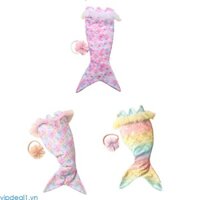 Vipdeal1 Sơ Sinh Đạo Cụ Ảnh Băng Đô Nàng Tiên Cá Đuôi Áo liền quần Photostudio Phụ Kiện