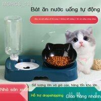 [VIP]Đồ dùng cho thú cưng Đài phun nước tự động Bát cho thú cưng Bát đựng nước cho mèo Bát cơm Chậu gạo chống lật Bát b