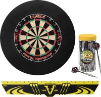 Viper Defender Backboard & Sisal/Bristle Steel Tip Dartboard Bundle