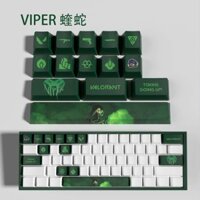 Viper Hợp đồng không sợ hãi mới Keycaps Hiện vật được cắt gạch thích ứng với bàn phím cơ như Wooting Atk