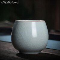 [VIP]Ru Lò gốm Chén Master Gia dụng trà Nhỏ Kung Fu Bộ Tách Mở Đá lát Nứt Tráng men ngọc
