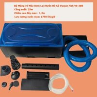 Vipsun Fish VS-388 - Bộ Máng và Máy Bơm Lọc Nước Hồ Cá