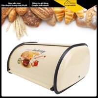 Virgina056 Kim Loại Thùng Đựng Bánh Mì Màu Champagne Thanh Lịch Loại Trống Hộp Dung Tích Lớn Đa Năng Cho Bánh Quy Thực Phẩm