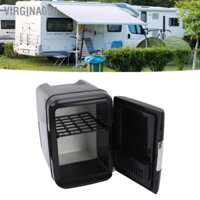 Virgina056 Tủ Lạnh Mini 4L Làm Mát Và Ấm Hơn Chăm Sóc Da Nhỏ Đựng Thực Phẩm Đồ Uống Đẹp Trang Điểm 100‑240V