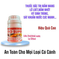 Viro super - Đặc trị nấm mang, cá nằm đáy, lở loét, nấm nhớt, trùng mỏ neo, trùng bánh xe