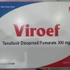 Viroef Tenofovir Disoproxil Fumarate 300mg TW2 (H/30v)