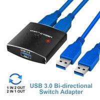 Virwir USB 3.0 KVM Switch Selector 2 trong 1 Ra Bộ Chia Hub Hai Chiều Chia Sẻ Cho Máy in Bàn Phím Chuột Chia Sẻ