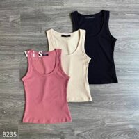 Vis Store - Áo ba lỗ thun gân nữ