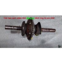 Visai xích kèm 2 đầu trục 25mm dài 15 đến 20cm