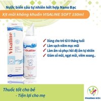 Visaline soft 150ml xịt mũi nano bạc kháng khuẩn