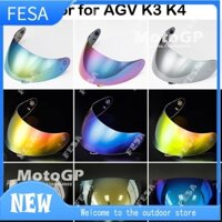 Visera Casco Moto Mũ bảo hiểm Tấm chắn mặt Tấm che kính chắn gió cho AGV K3 K4 Mũ bảo hiểm Tấm che nắng Tấm chắn nắng Uv Cắt Capacete Phụ kiện Moto