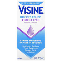 Visine Dry Eye Relief Lubricant Eye Drops Tired Eye 1/2 fl oz (15 ml)