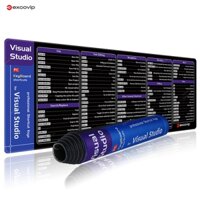Visual Studio Tiếng Anh Phím Ngắn Bàn Phím Chuột Miếng Lót Bàn Kích Thước Lớn Mềm Mại Thoải Mái Chống Trơn Trượt Edge Lập Trình Viên Học Văn Phòng Đen 80 * 30cm