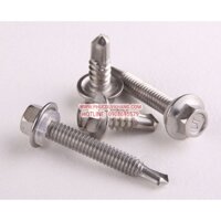 Vít bắn tôn SUS410 M5.5*80mm Nón Inox 304 M24mm + cao su