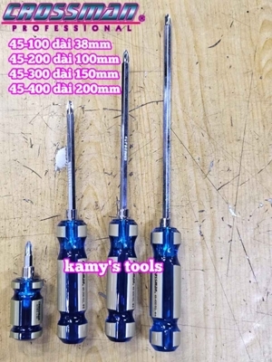 Vít hai đầu Crossman 45-400 dẹp + bake (200mm)