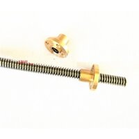 Vít me T screw inox 304 T8 mm dài 1m (nhiều bước vít) / Thanh ren inox phi 8mm dài 1m kèm đai ốc Nut