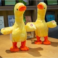 Vịt nhại giọng biết nói biết đi biết hát Vịt vàng poka bông nhại tiếng kêu quạc quạc vui nhộn