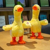 Vịt nhại giọng biết nói biết đi biết hát - Vịt vàng poka bông nhại tiếng kêu quạc quạc vui nhộn đồ chơi thú vị cho bé