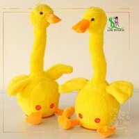 Vịt nhại giọng biết nói, đồ chơi con vịt, đồ chơi có nhạc cho bé, vịt vàng nhảy múa giải tỏa stress